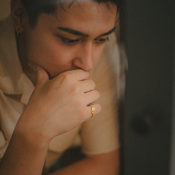 Flower Pinky Ring (GOLD)