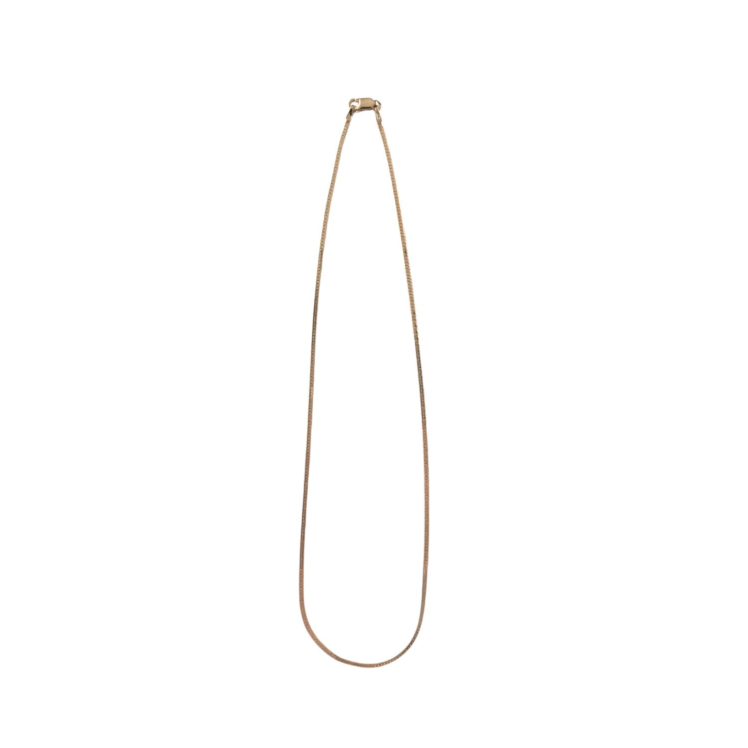 HERRINGBONE NECKLACE(S / Gold)