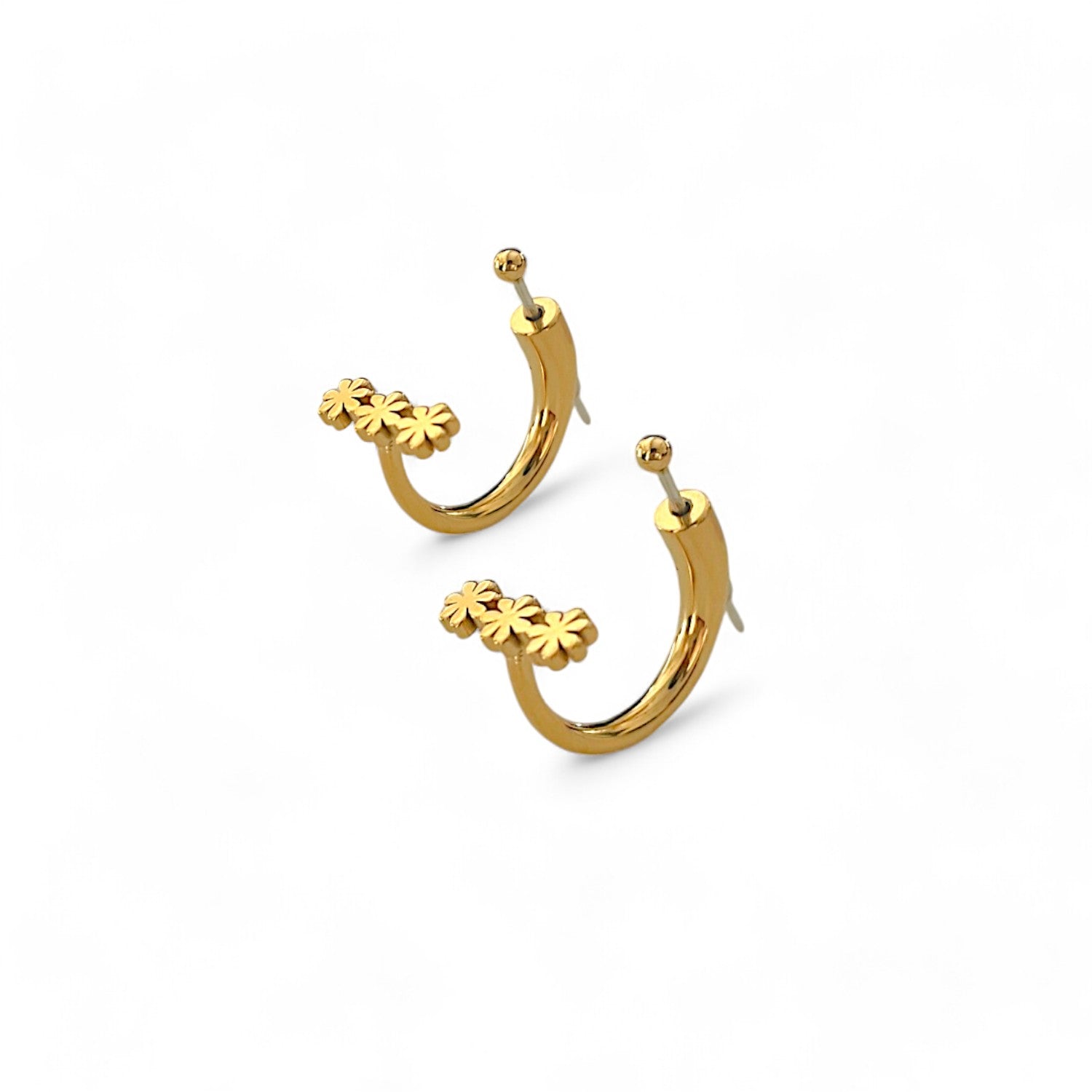 Flower Earrings (Gold)