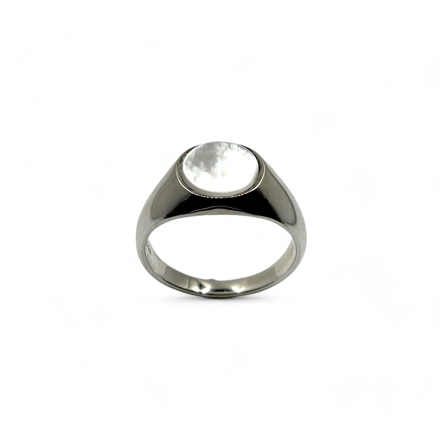 STONE RING (White/Shell)