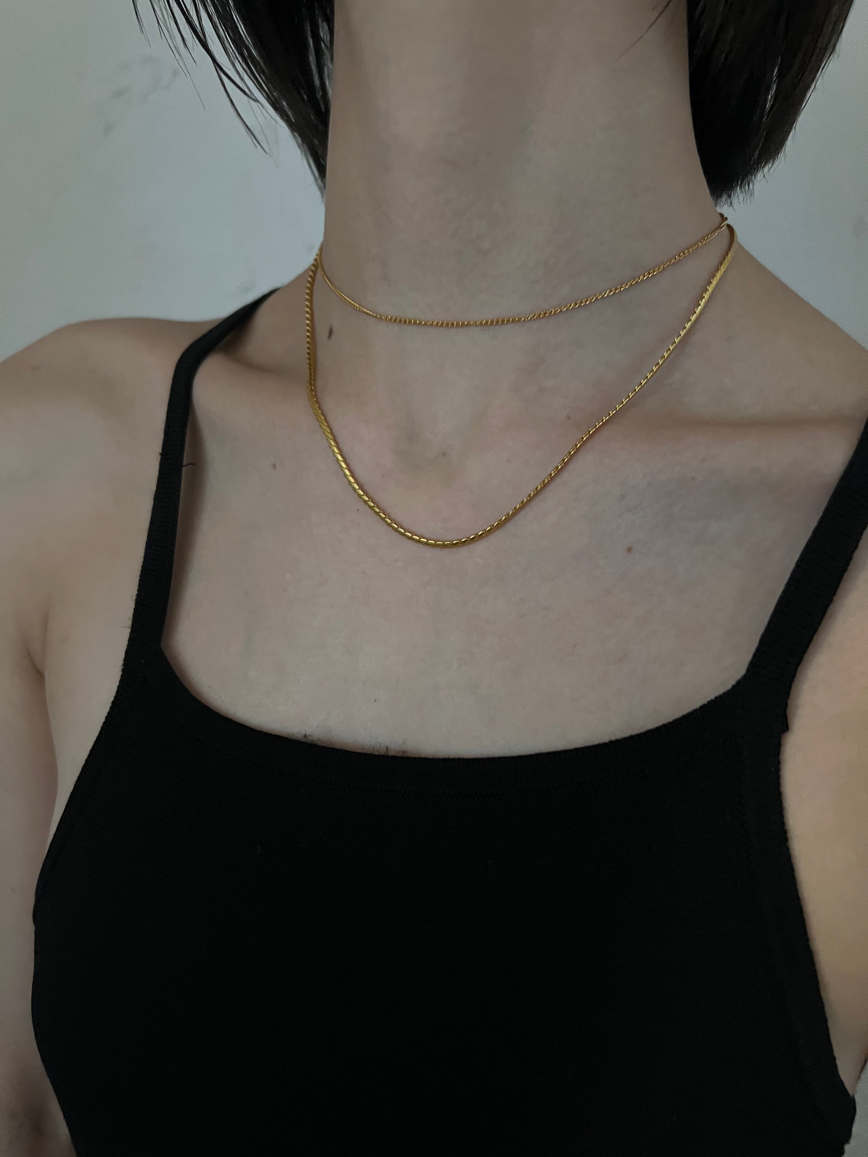 Simple Necklace #03 Gold