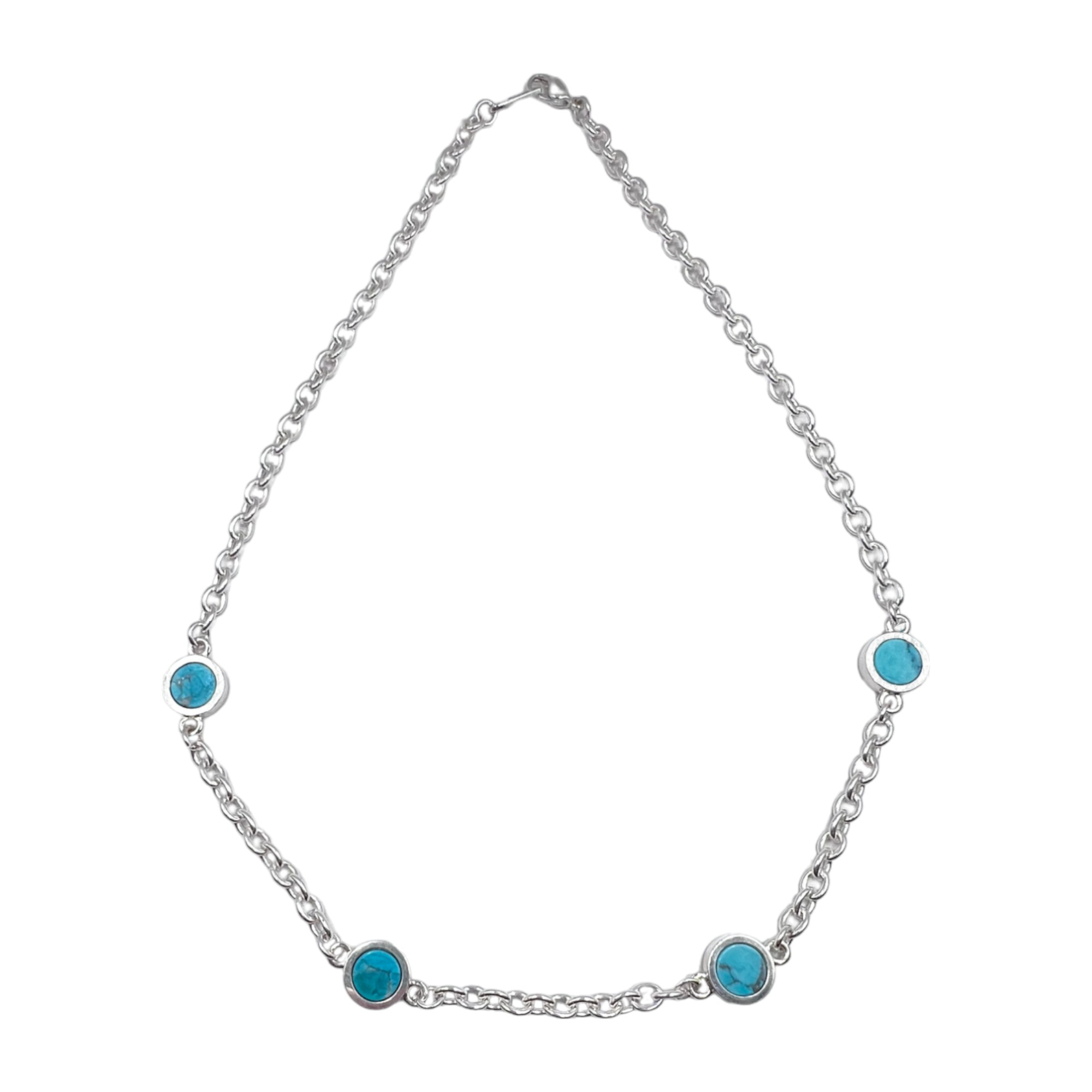 STONE NECKLACE (Ice Blue / Turquoise)