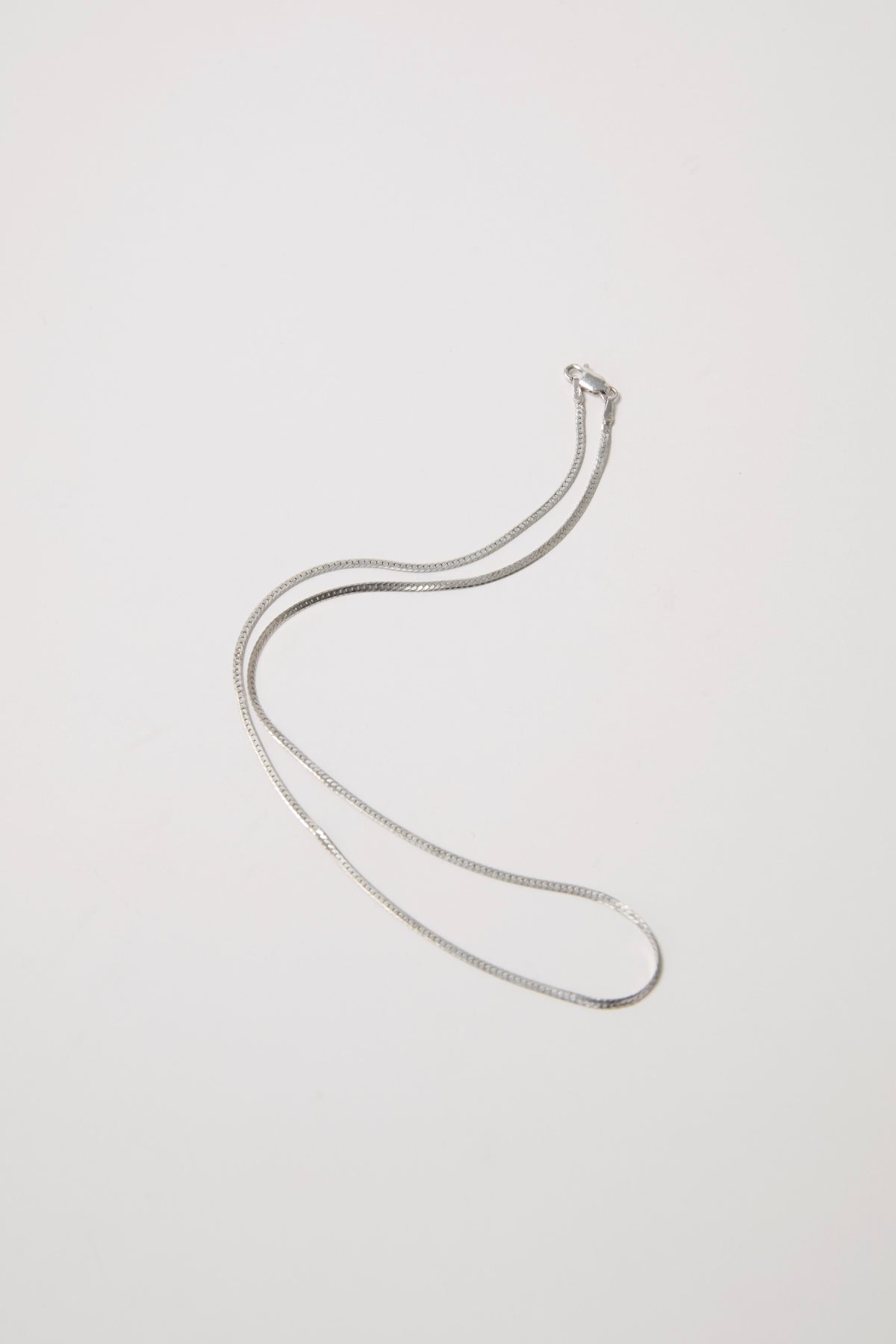 HERRINGBONE NECKLACE(S / Silver)